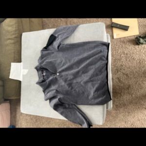 Mens grey FILA 1/2 zip sweatshirt